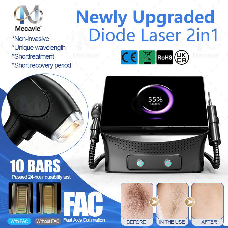 Industrial Laser Hair Removal Machine - 2In1 5000W Soprano Titanium Ice Platinum
