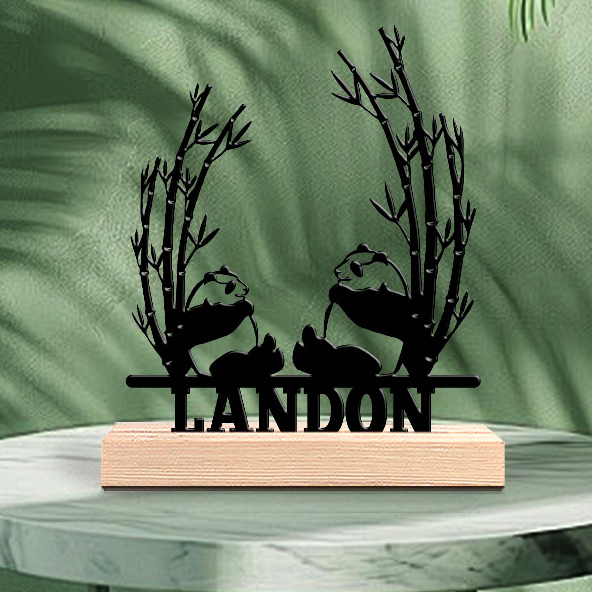 Desktop Laser Engraver - 1 buah Patung Logam Meja Menarik