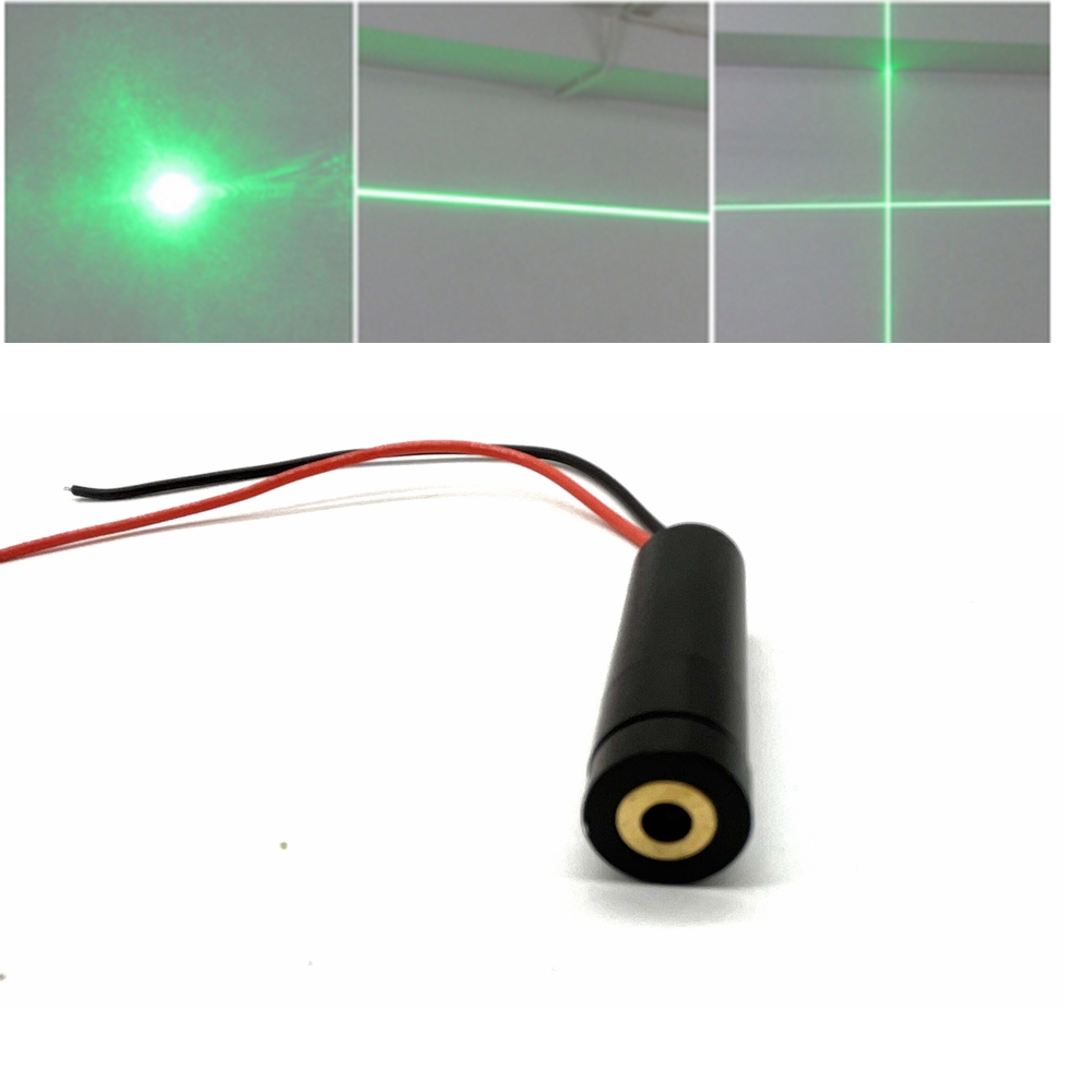 Industrial Laser Light - Modul Laser hijau 1240 titik/garis/silang, 515nm