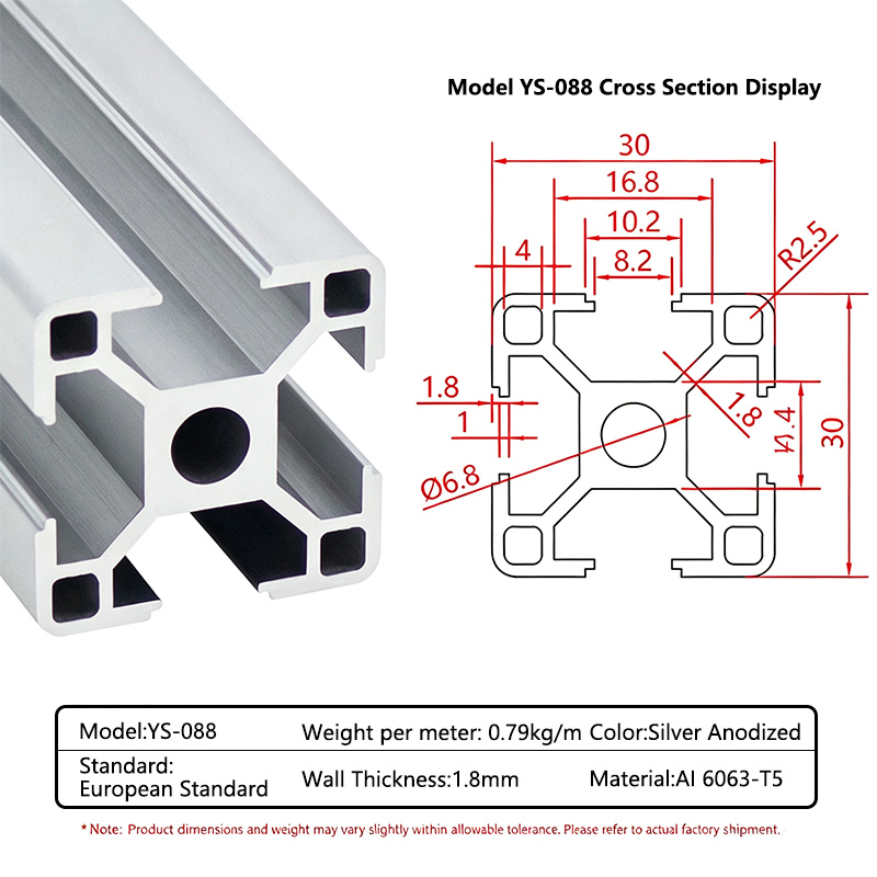 Industrial Laser Printer - 12/6pcs 50cm 3030 Profil Aluminium Industri