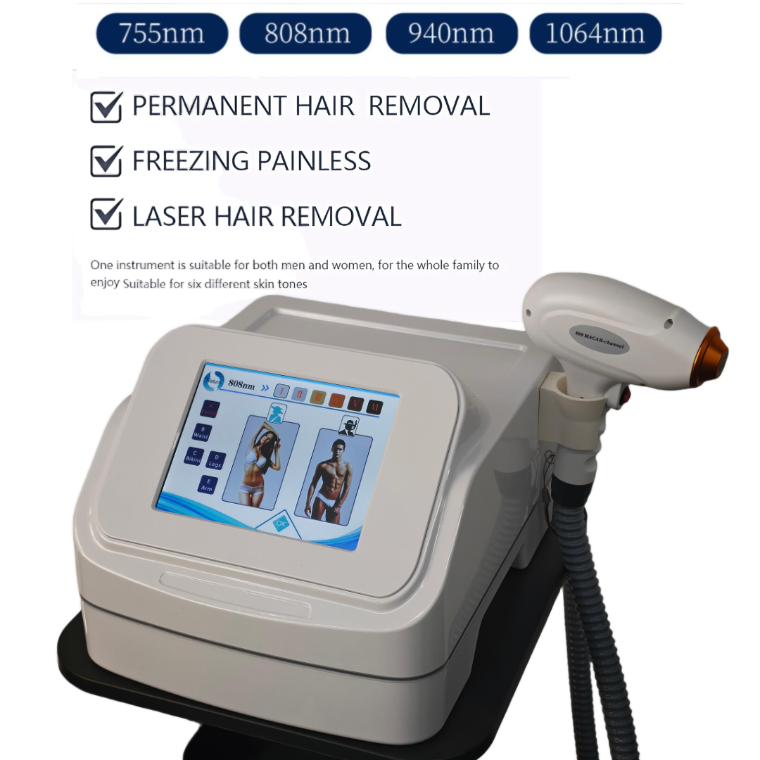 Industrial Laser Hair Removal Machine - Mesin Penghilang Bulu Laser Dioda Profesional