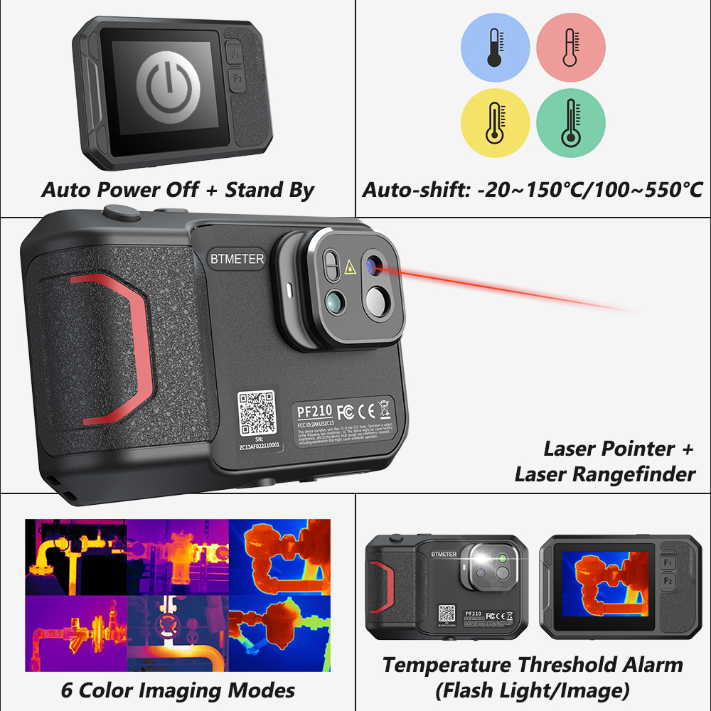 Industrial Laser Guide - Panduan Kamera Termal 256x192 - Pencitra