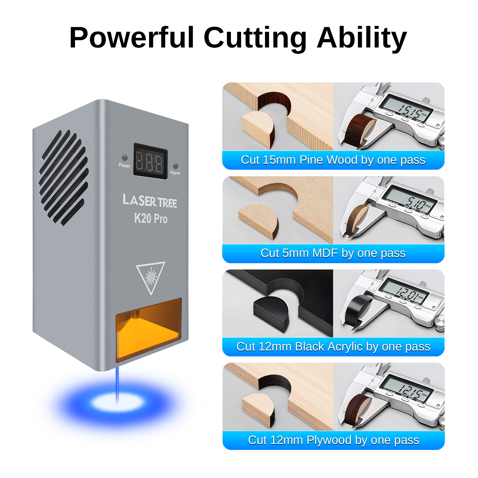 Pohon LASER K20 20W, kepala La - Industrial Laser Tool ulasan dan harga