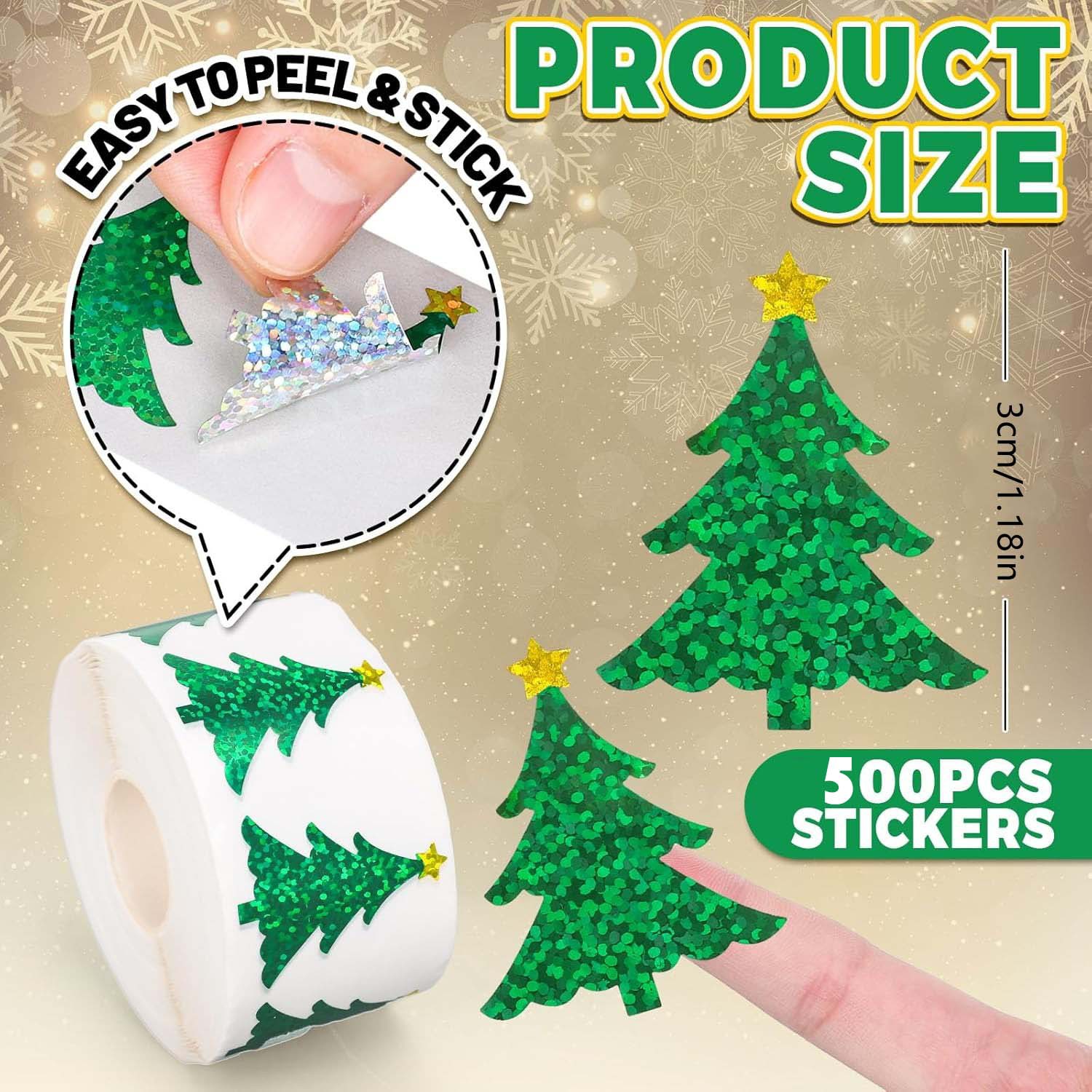 500 Buah Stiker Pohon Natal Gu - Industrial Green Laser ulasan dan harga