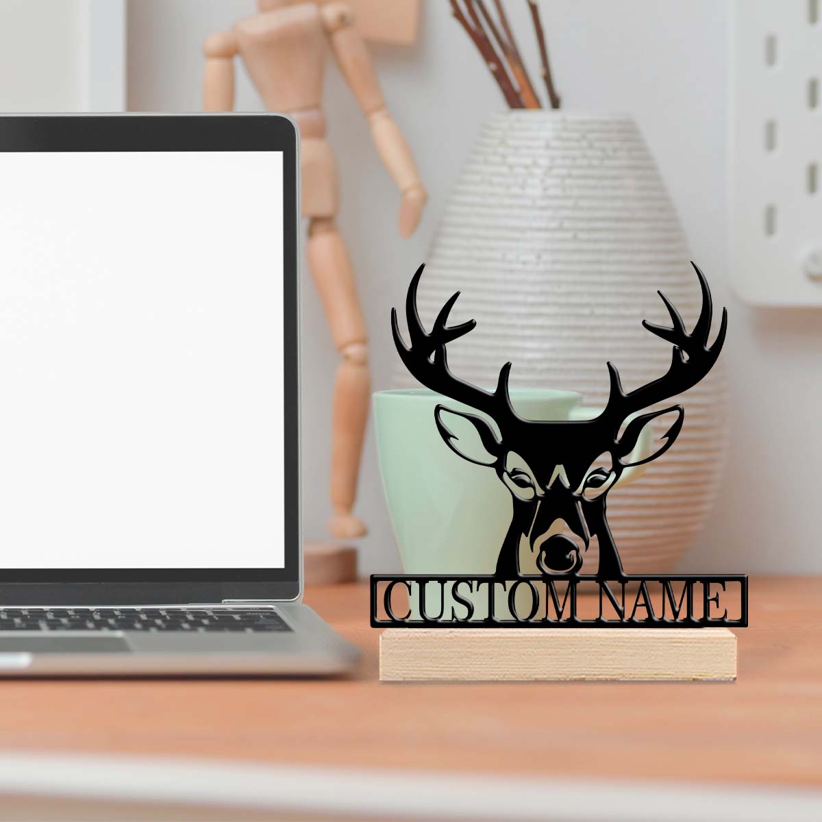 1 buah Ornamen Meja Besi Perso - Desktop Laser Engraver ulasan dan harga