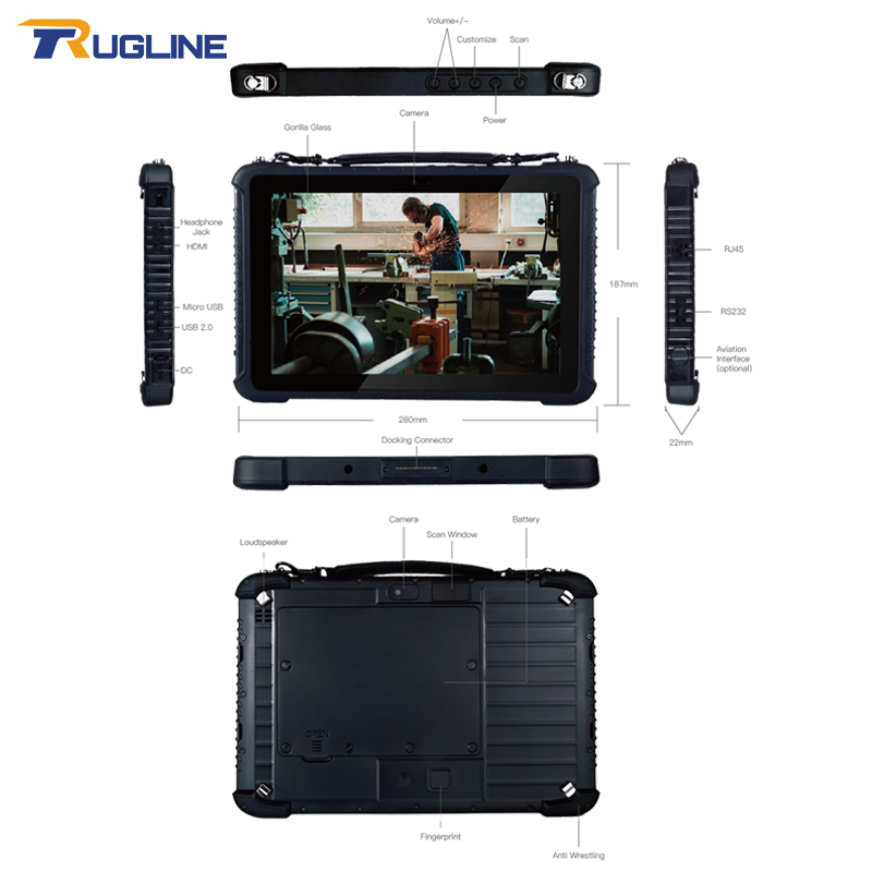 RUGLINE Tablet industri tahan  - Industrial Laser Light ulasan dan harga